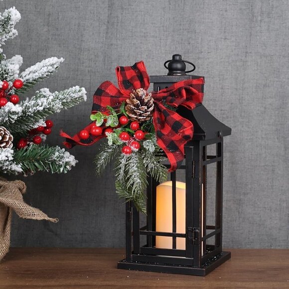 NEW  Christmas Decorations Indoor, Outdoor Christmas Led Lanterns Decorative - Picture 3 of 8